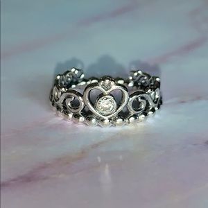 Princess Tiara Crown Pandora Ring - image 1